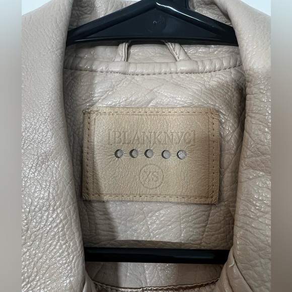 Tan Blank NYC vegan leather jacket - Picture 2 of 6